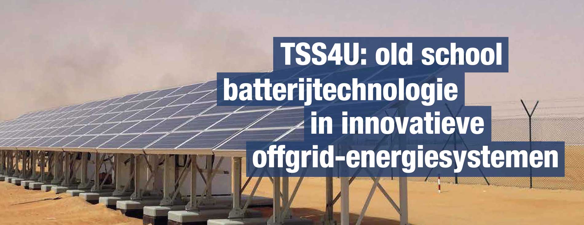Solarmagazine Old School batterij technologie